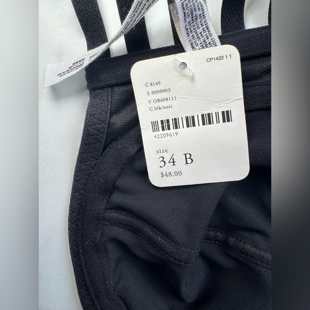 Free People Intimately Black Strapless Bra, Size 34B, NEW WITH TAGS - Picture 5 of 6